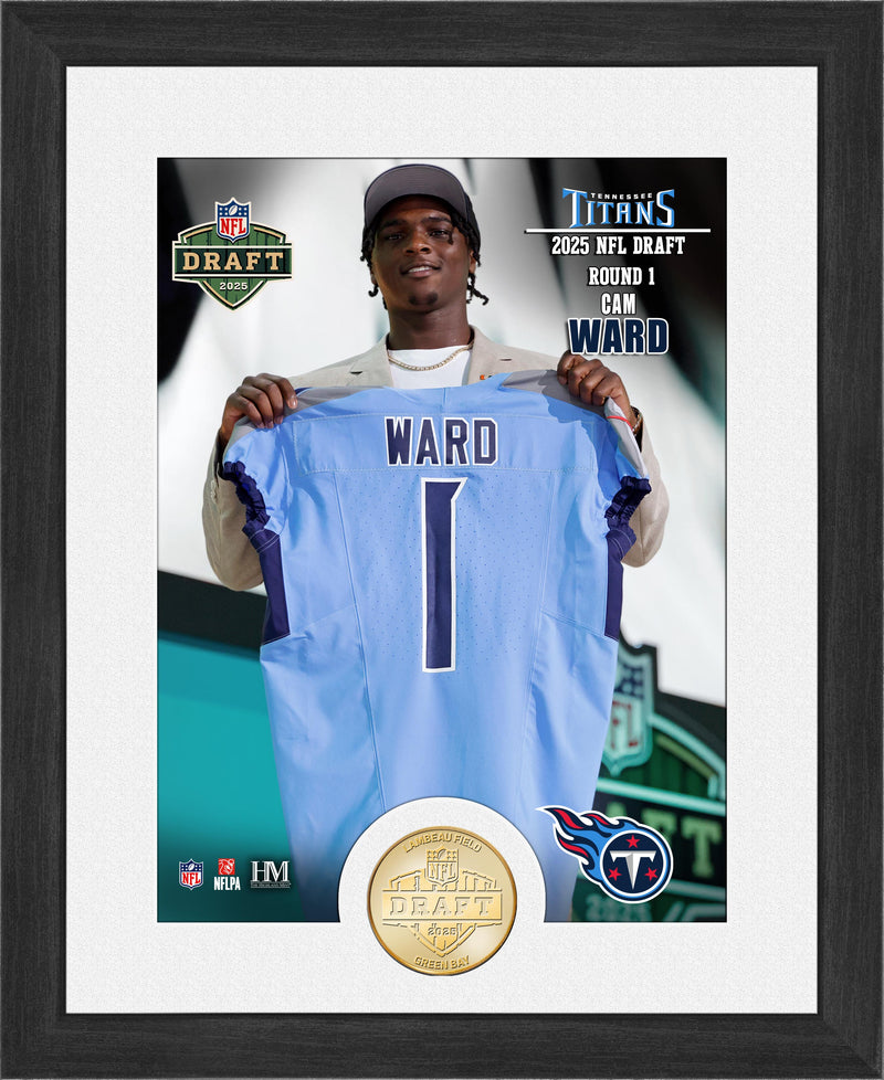 Cam Ward Tennessee Titans 2025 NFL Draft Bronze Coin Photo Mint