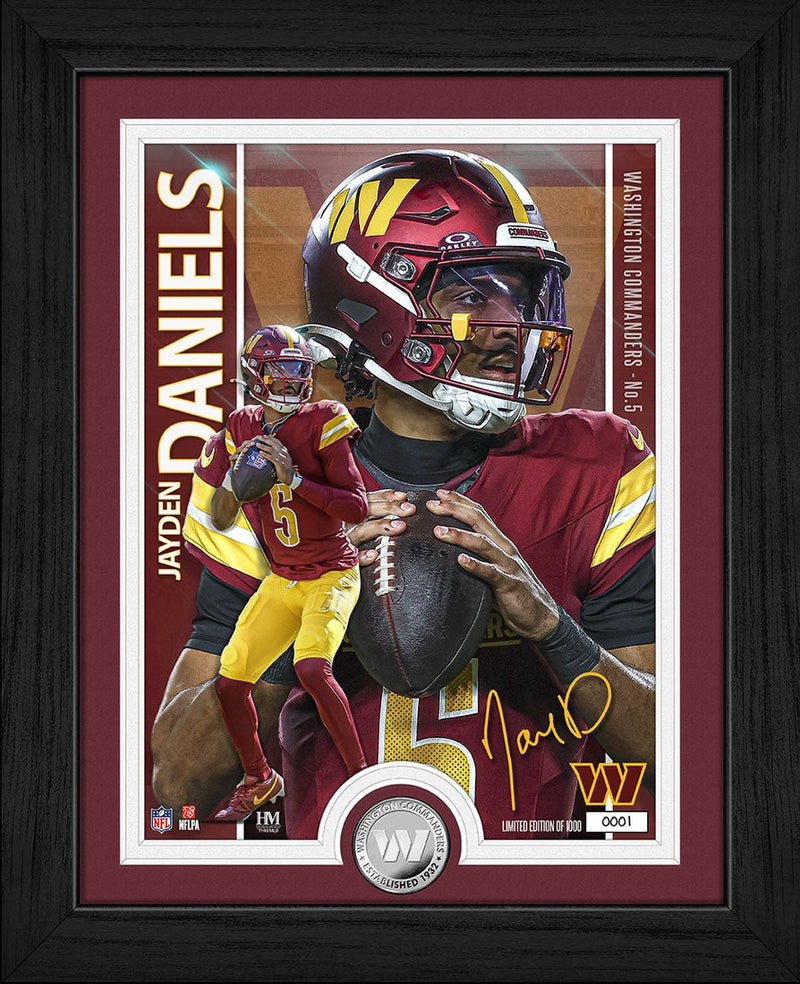 Jayden Daniels Artist Proof Silver Coin Photo Mint