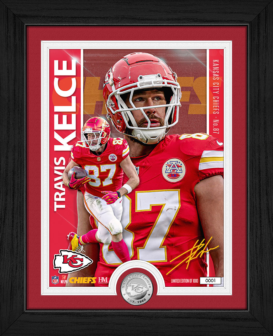 Travis Kelce Artist Proof Silver Coin Photo Mint
