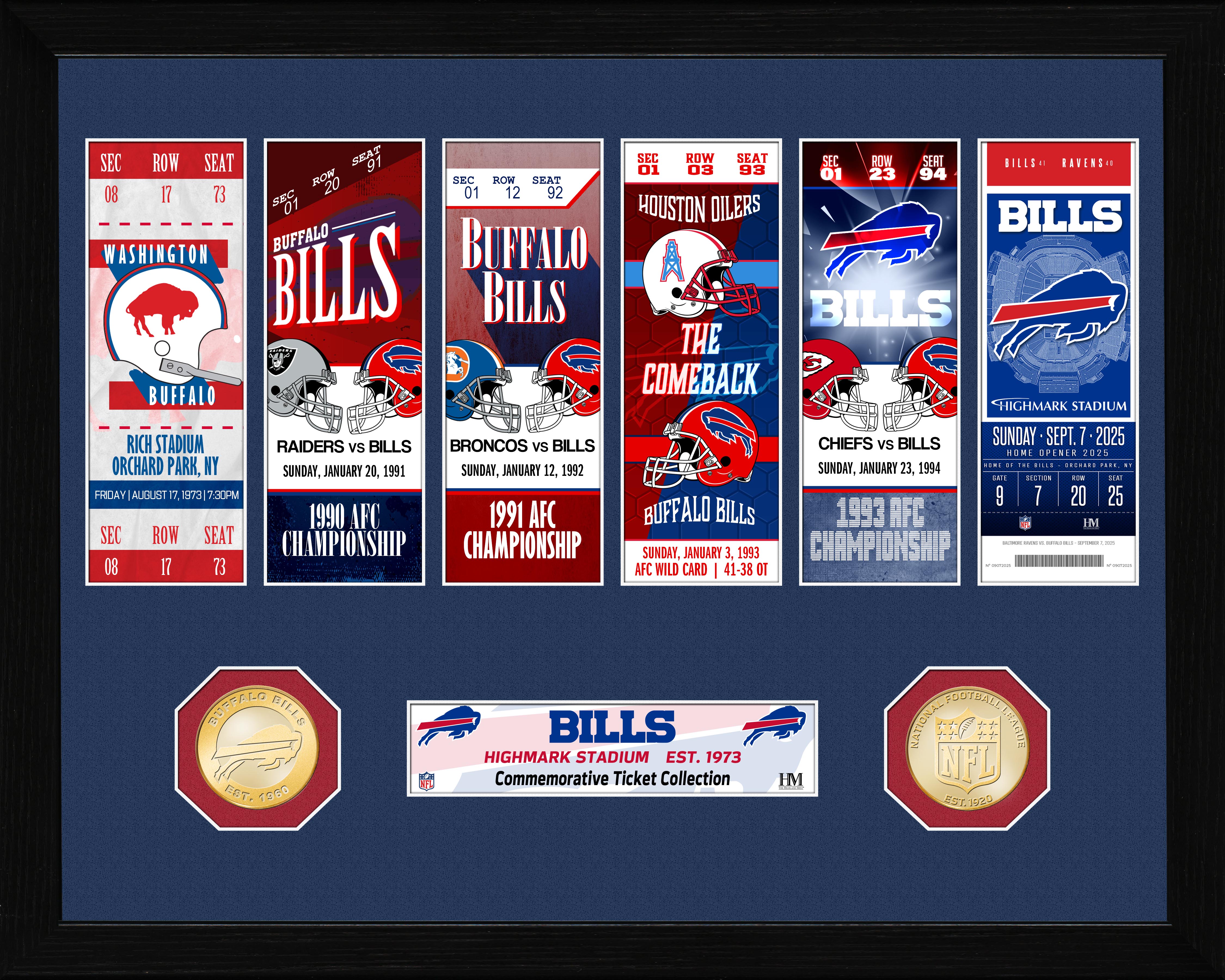 Buffalo Bills Farewell to Highmark Stadium Ticket Collection Photo Mint