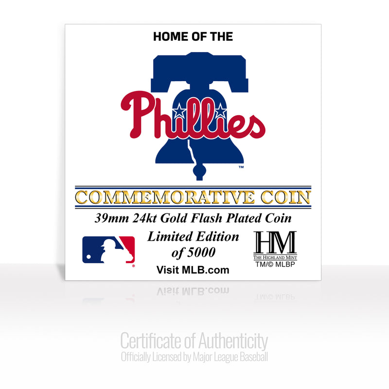 Philadelphia Phillies Stadium Gold Mint Coin