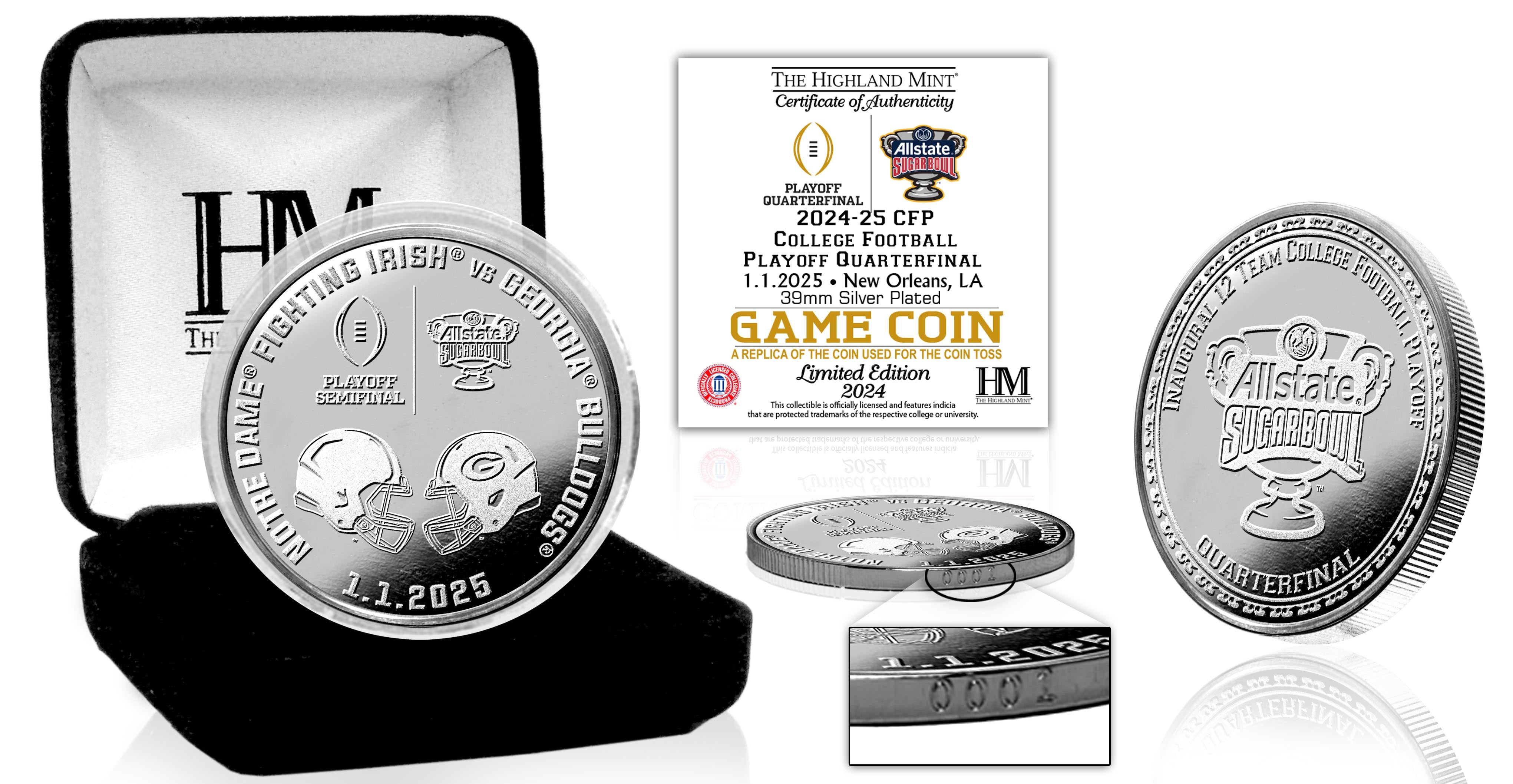 Sugar Bowl 2024-25 CFP Quarterfinal Silver Game Coin