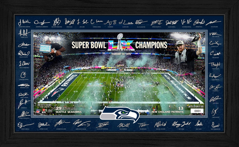 Seattle Seahawks Super Bowl LX Champions Signature Frame