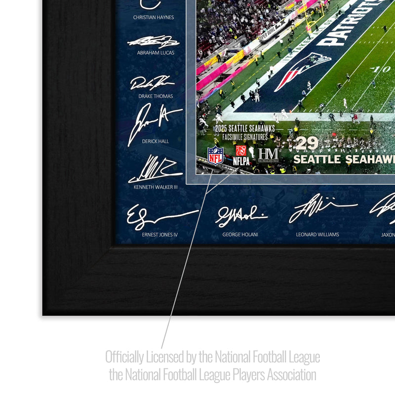 Seattle Seahawks Super Bowl LX Champions Signature Frame