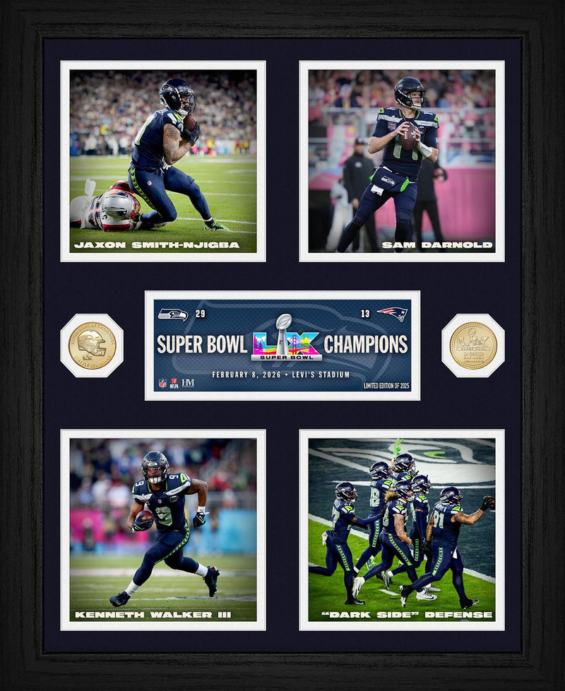 Seattle Seahawks Super Bowl LX Champions Memorable Moments Bronze Coin Photo Mint