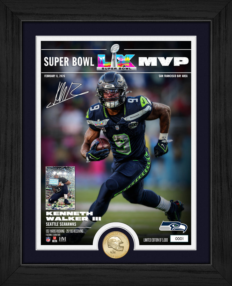 Seattle Seahawks Kenneth Walker Super Bowl LX MVP Bronze Coin Photo Mint