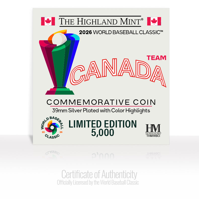 Canada World Baseball Classic 2026 Silver Plated Coin
