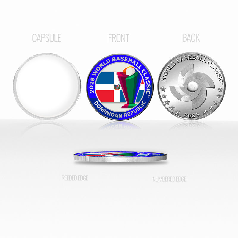 Dominican Republic World Baseball Classic 2026 Silver Plated Coin