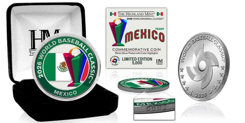 Mexico World Baseball Classic 2026 Silver Plated Coin