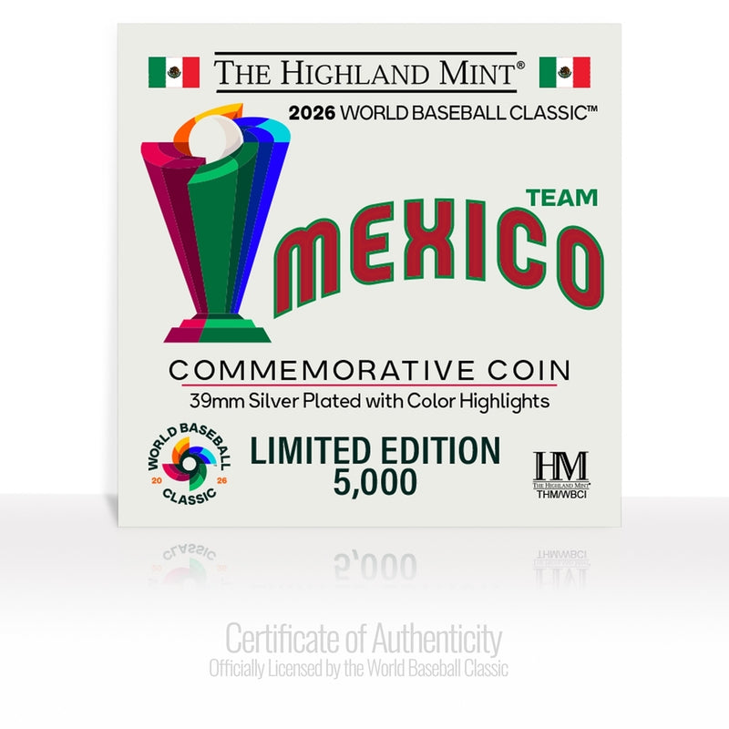 Mexico World Baseball Classic 2026 Silver Plated Coin