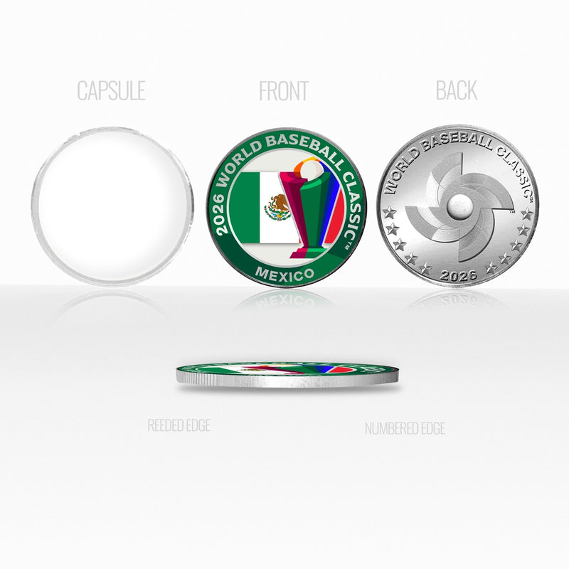 Mexico World Baseball Classic 2026 Silver Plated Coin