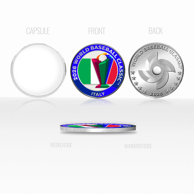 Italy World Baseball Classic 2026 Silver Plated Coin
