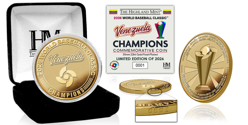 Venezuela 2026 World Baseball Classic Champions Gold Coin