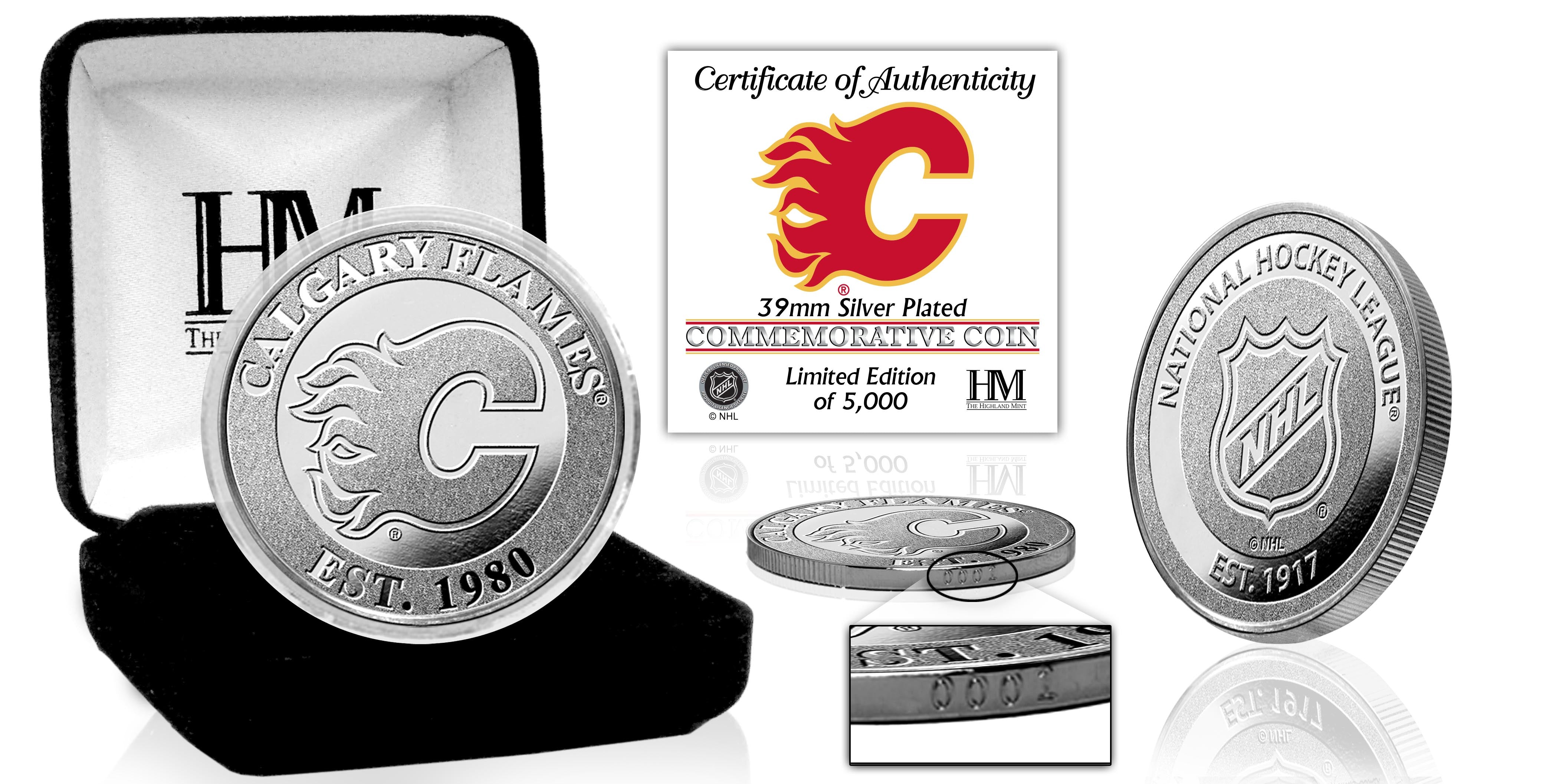 Calgary Flames Silver Mint Coin
