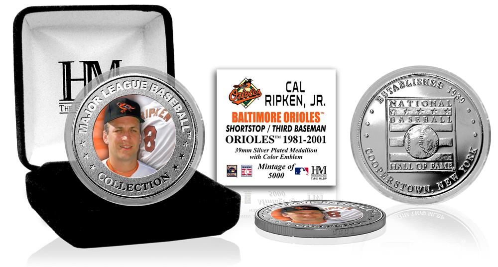 Cal Ripken Jr. Baseball Hall of Fame Silver Color Coin