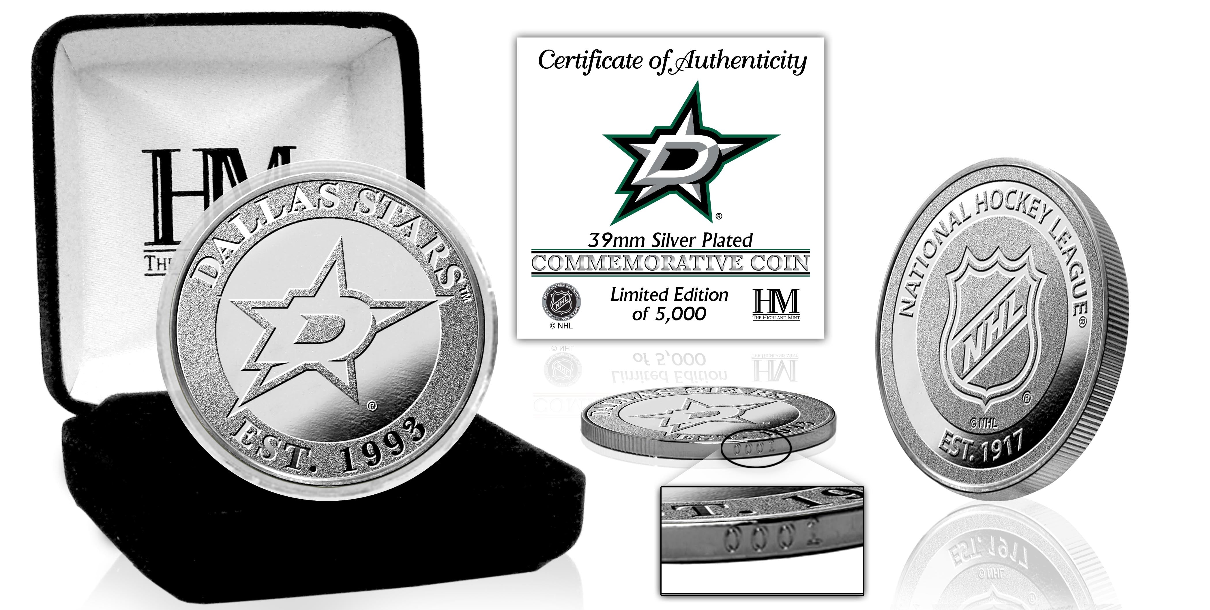 Dallas Stars Silver Mint Coin