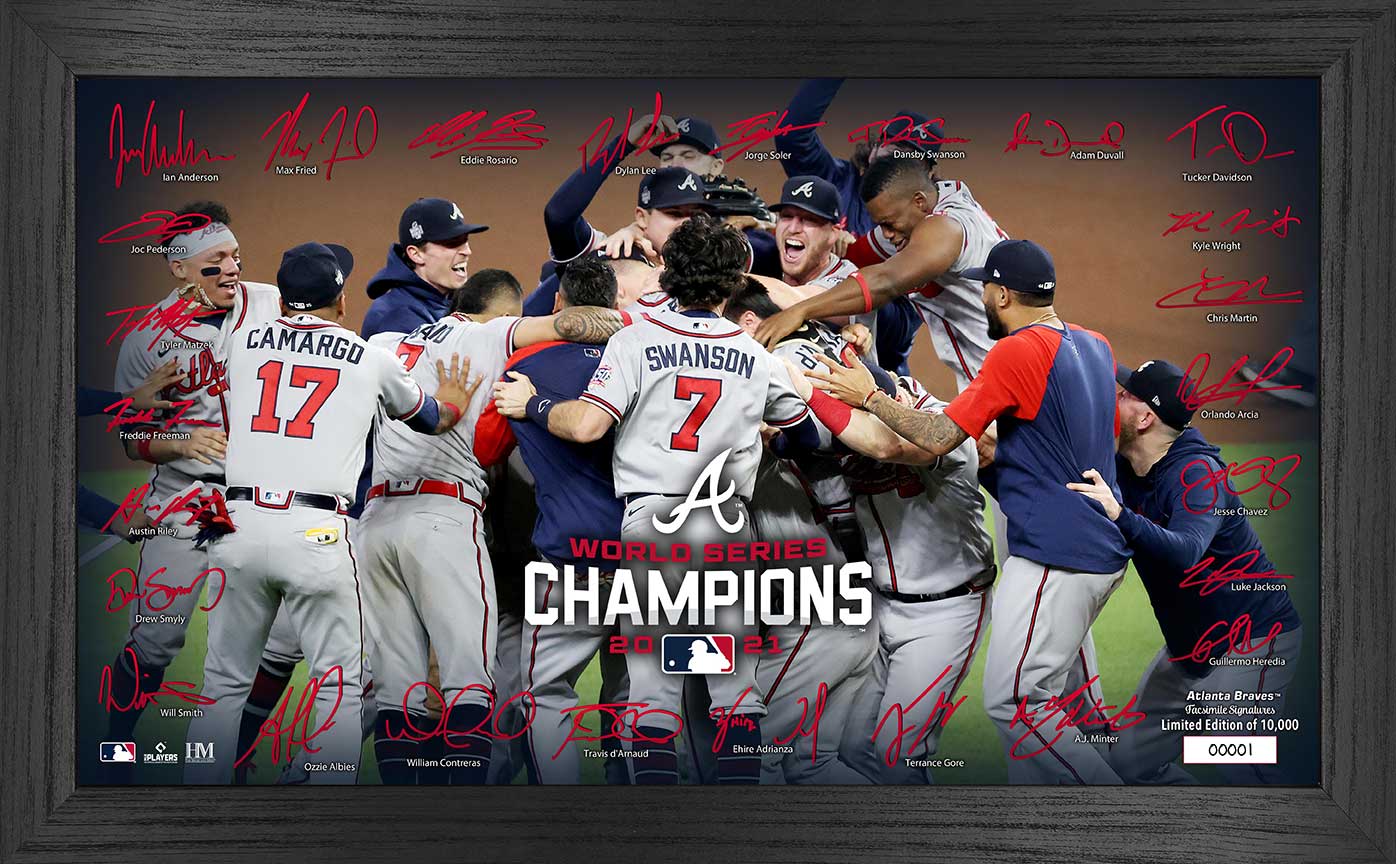 Atlanta Braves 2021 World Series Champions "Celebration" Signature Field