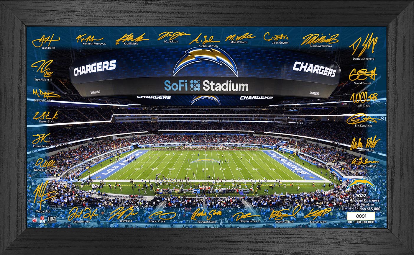 Los Angeles Chargers 2023 NFL Signature Gridiron