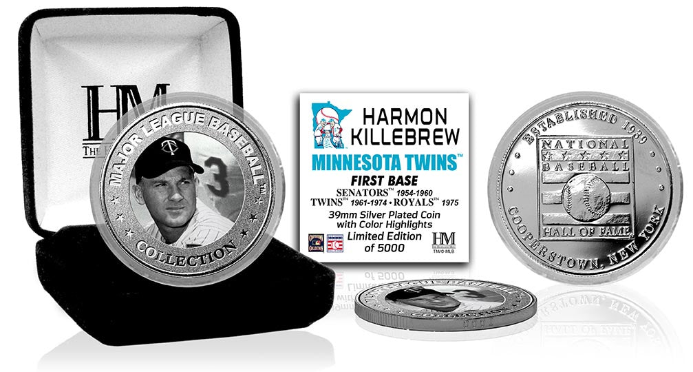 Harmon Killebrew Baseball Hall of Fame Silver Color Coin