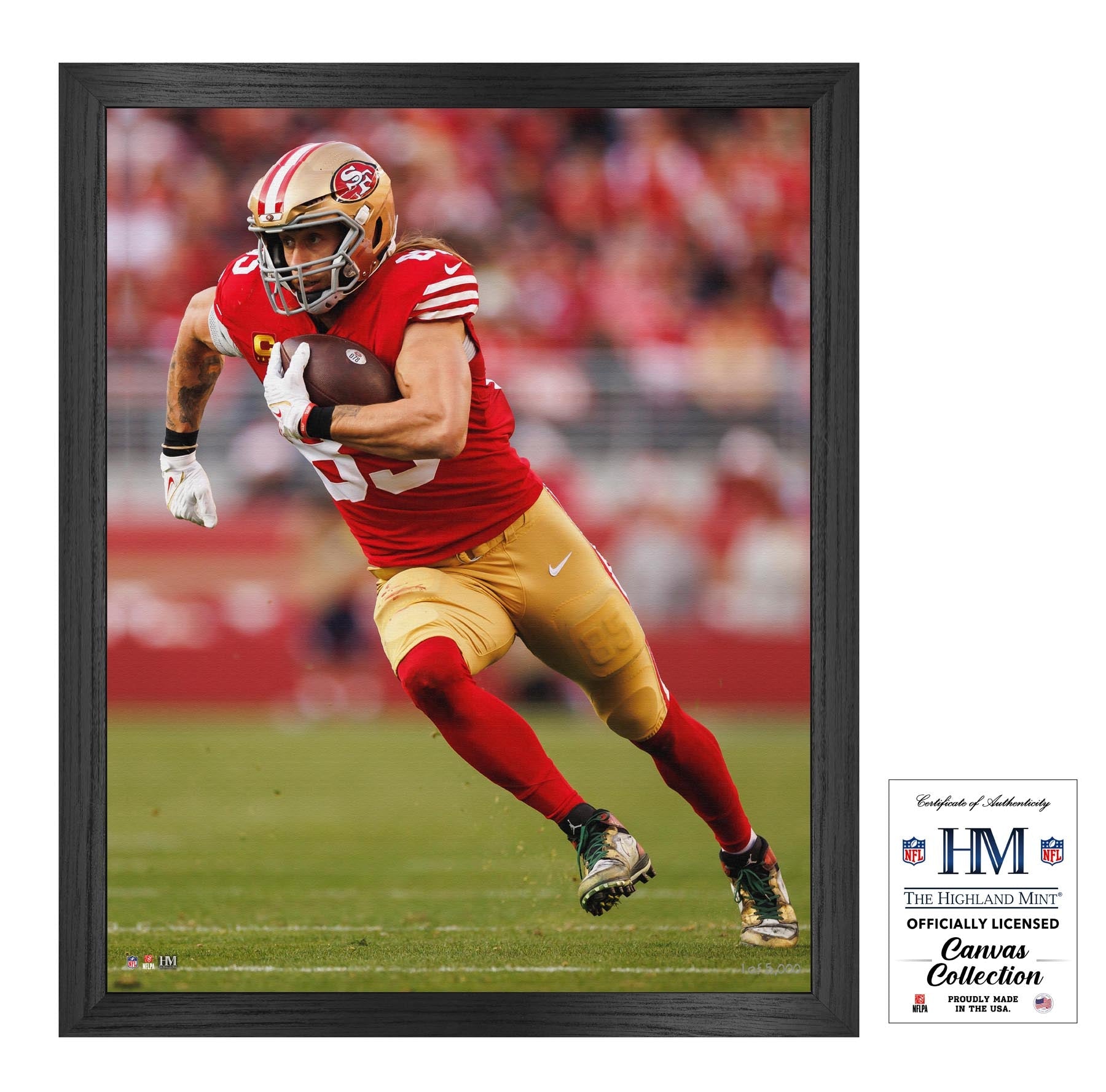 George Kittle Framed Canvas