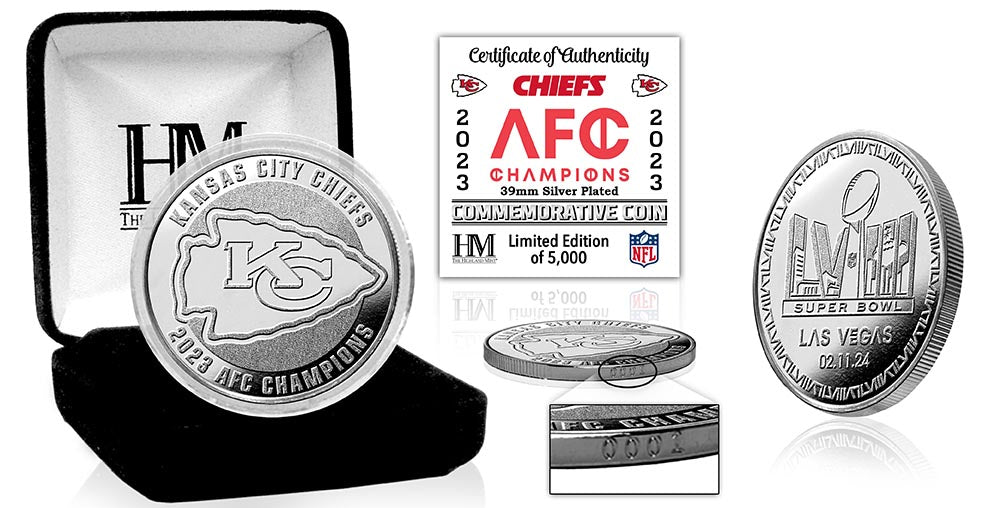Kansas City Chiefs AFC Champions Silver Coin