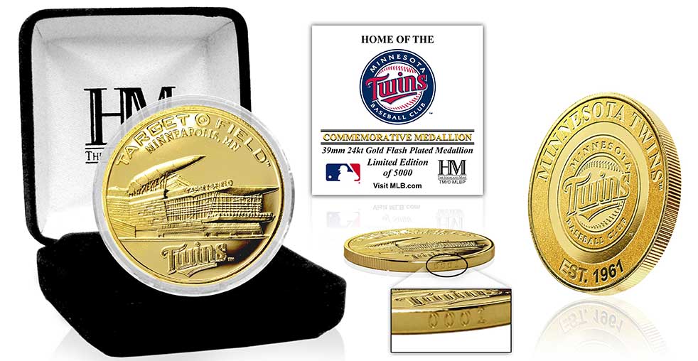 Minnesota Twins Stadium Gold Mint Coin