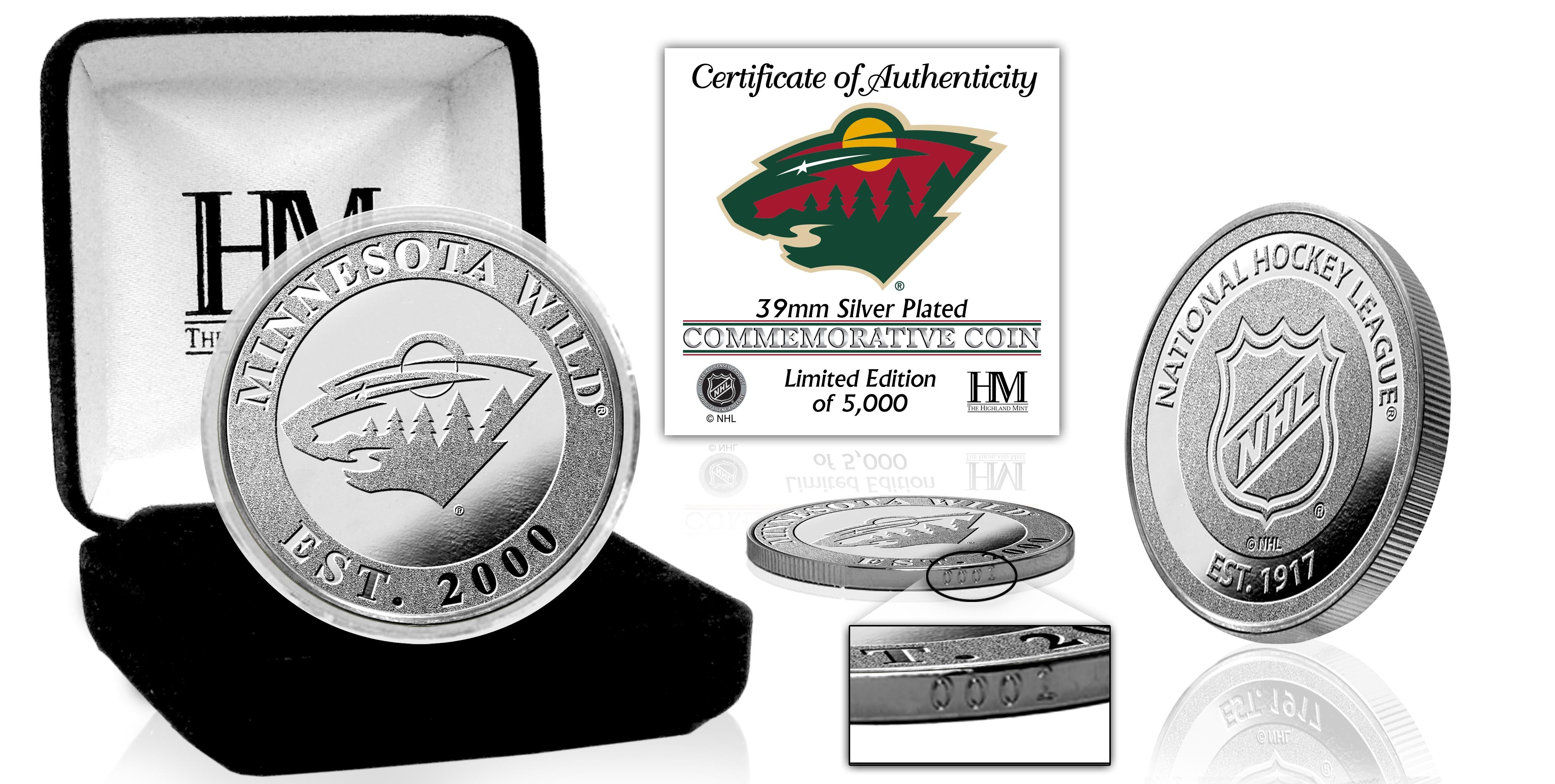 Minnesota Wild Silver Mint Coin
