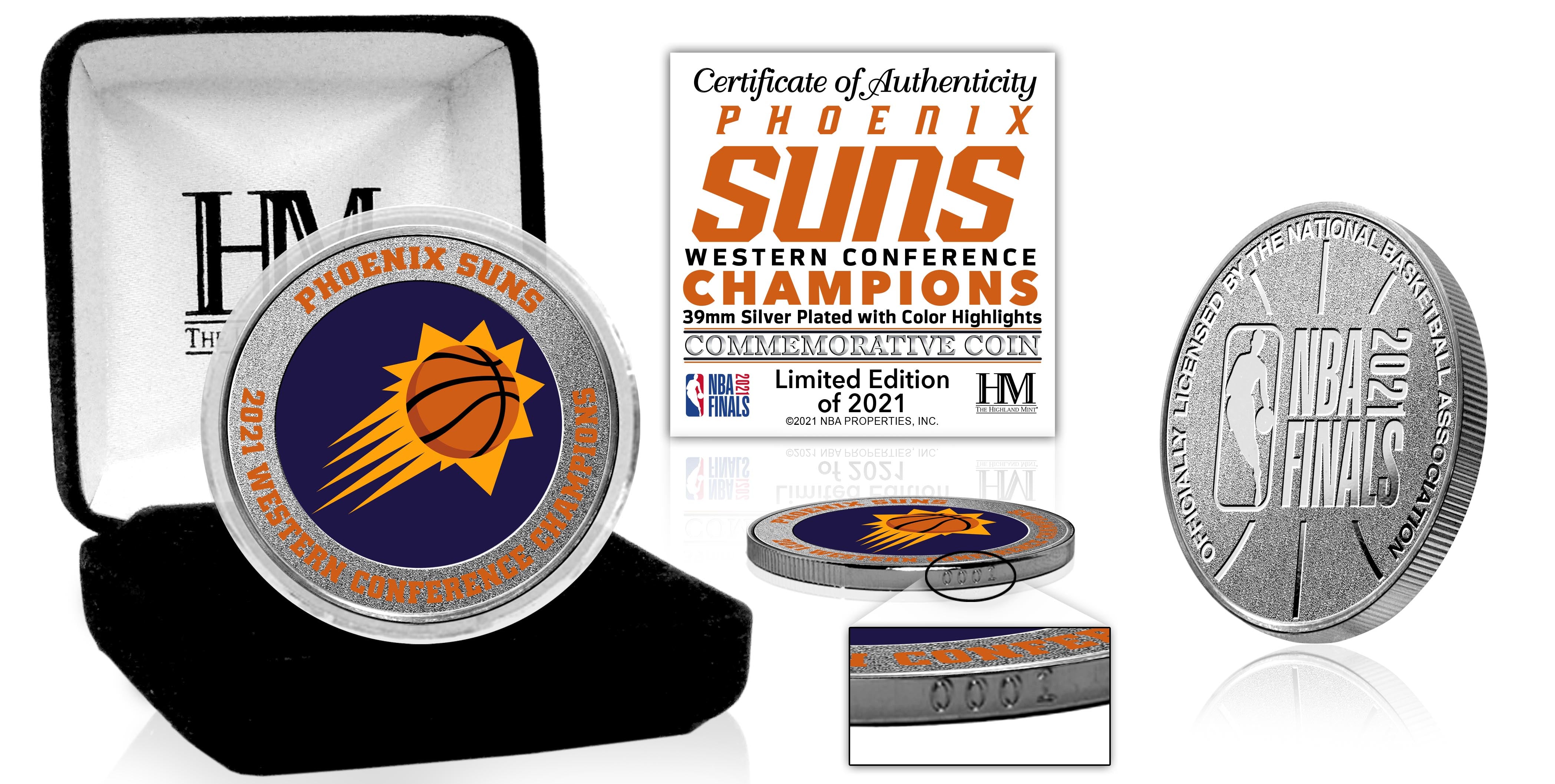 Phoenix Suns 2021 NBA Western Conference Champions Silver Mint Coin