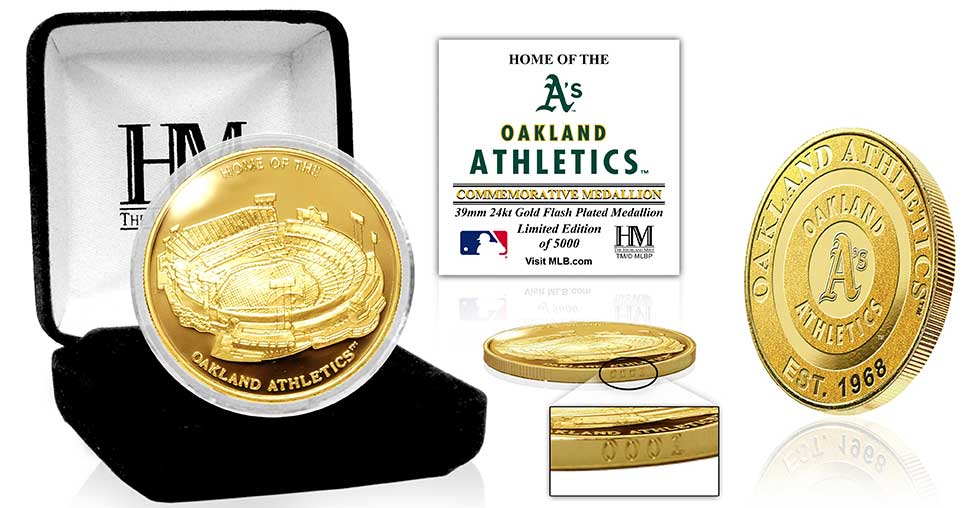 Oakland A's Stadium Gold Mint Coin