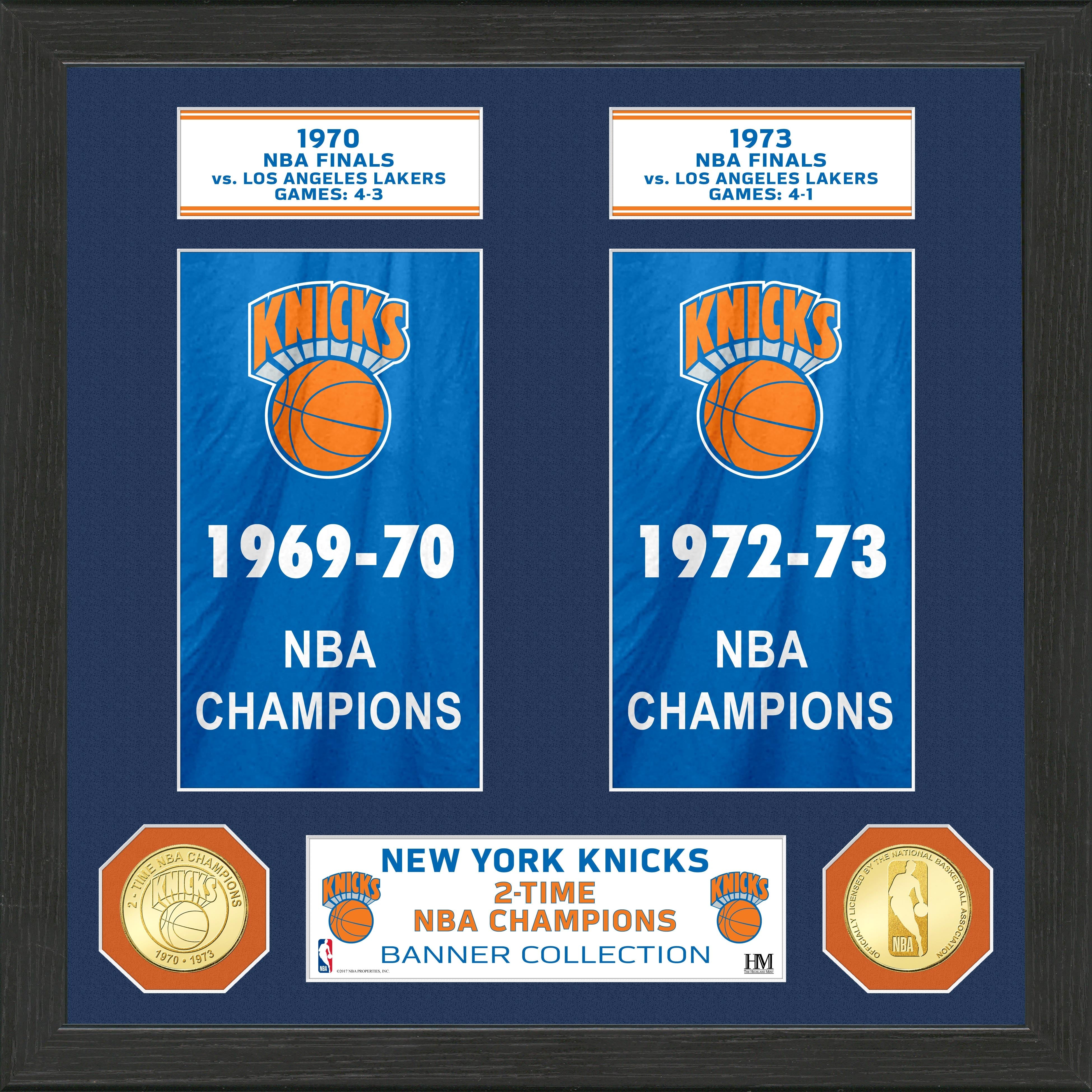 New York Knicks "Banner" Bronze Coin Photo Mint