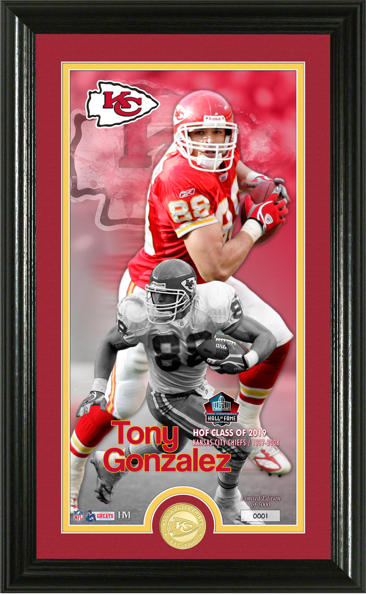 Tony Gonzalez Hall of Fame 2019 Supreme Bronze Coin Photo Mint