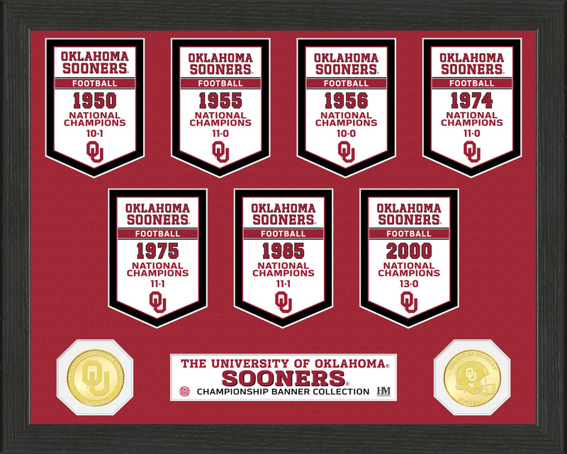 University of Oklahoma National Champions Banner Collection Photo Mint
