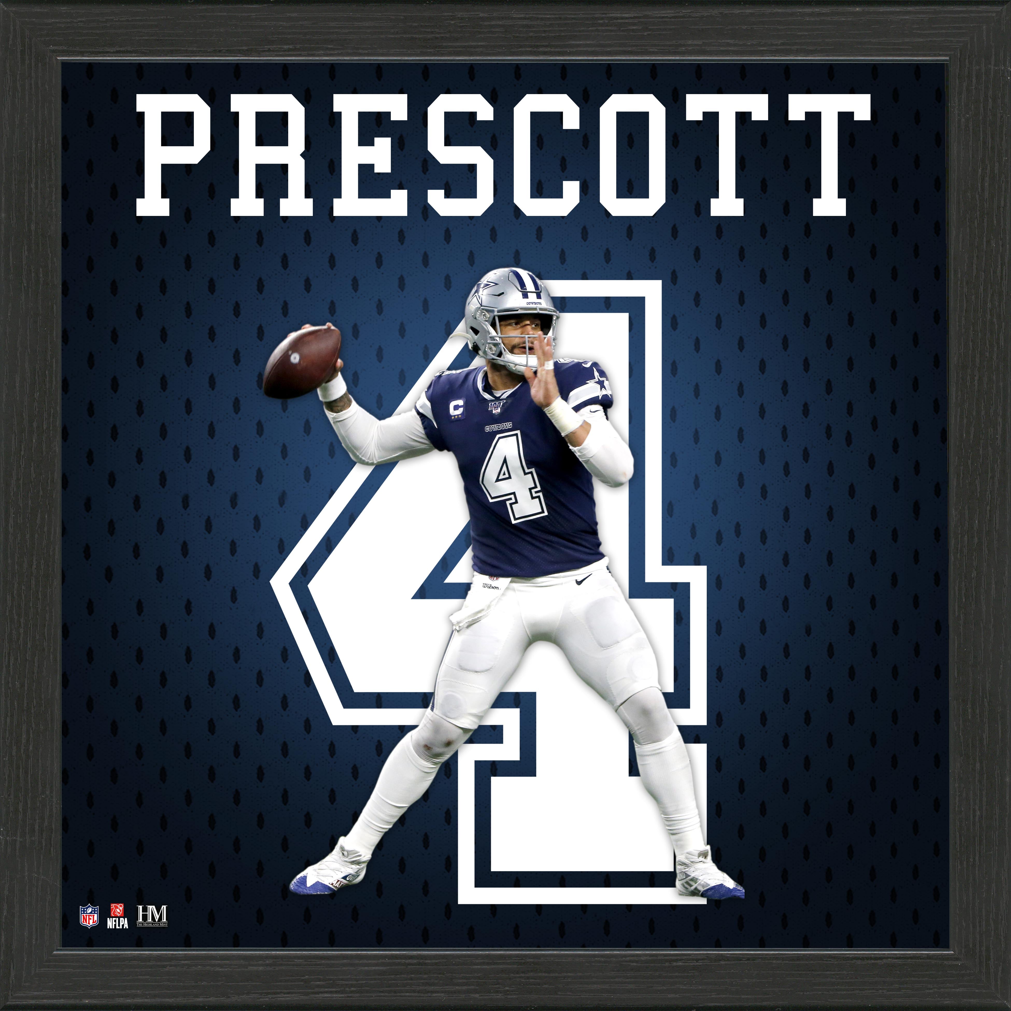 Dak Prescott Jersey Number Frame