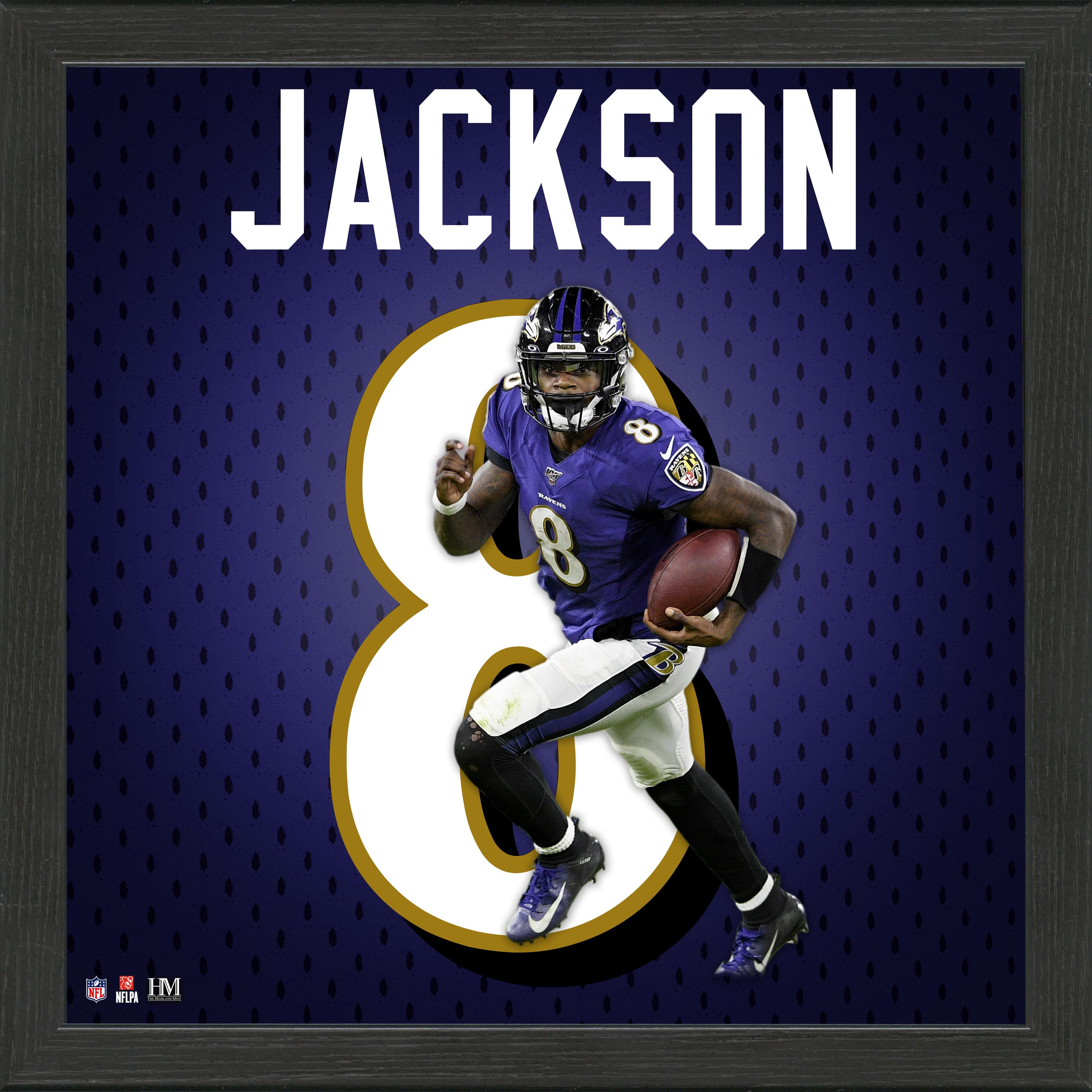 Lamar Jackson Jersey Number Frame