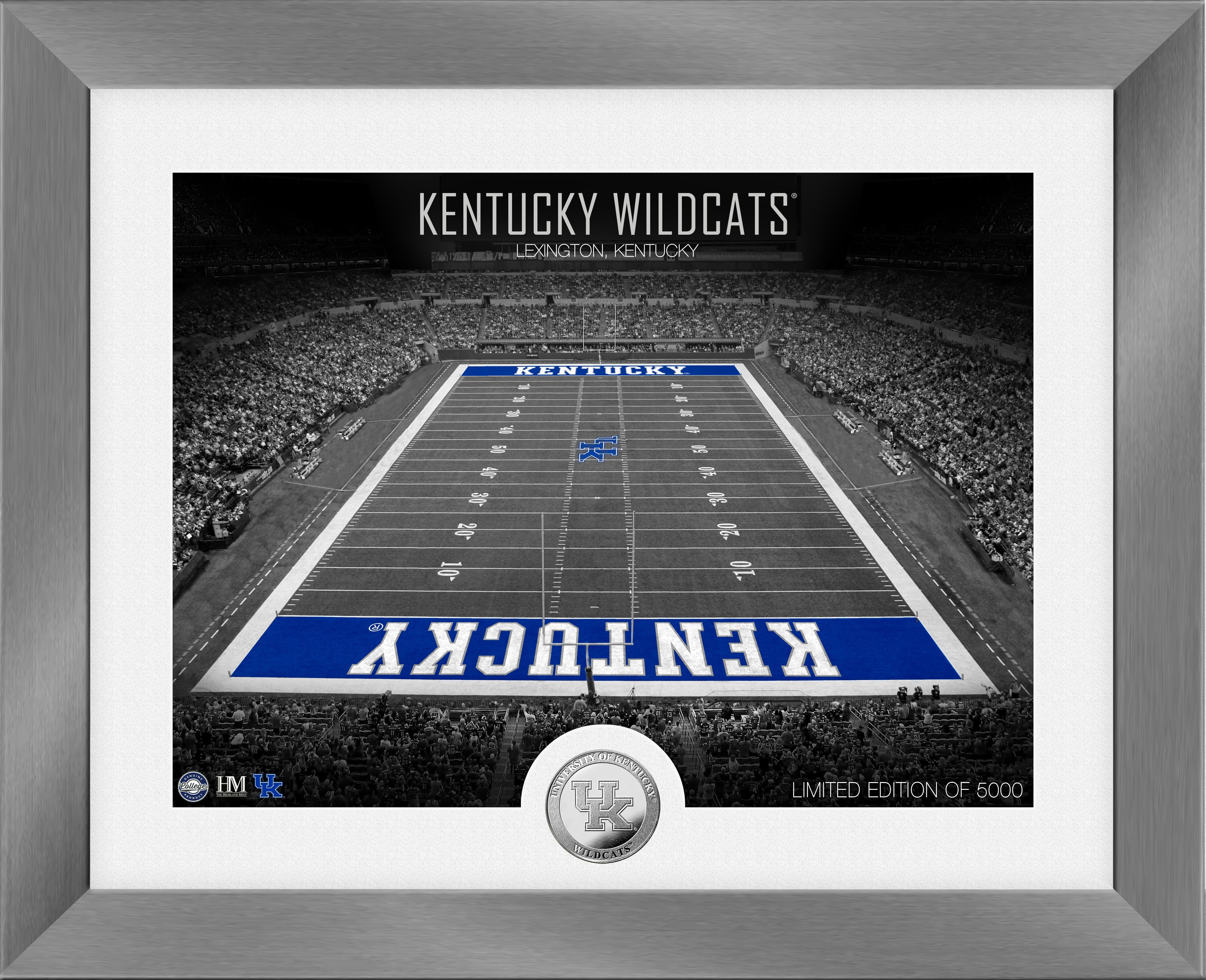 Kentucky Wildcats Art Deco Stadium Silver Coin Photo Mint