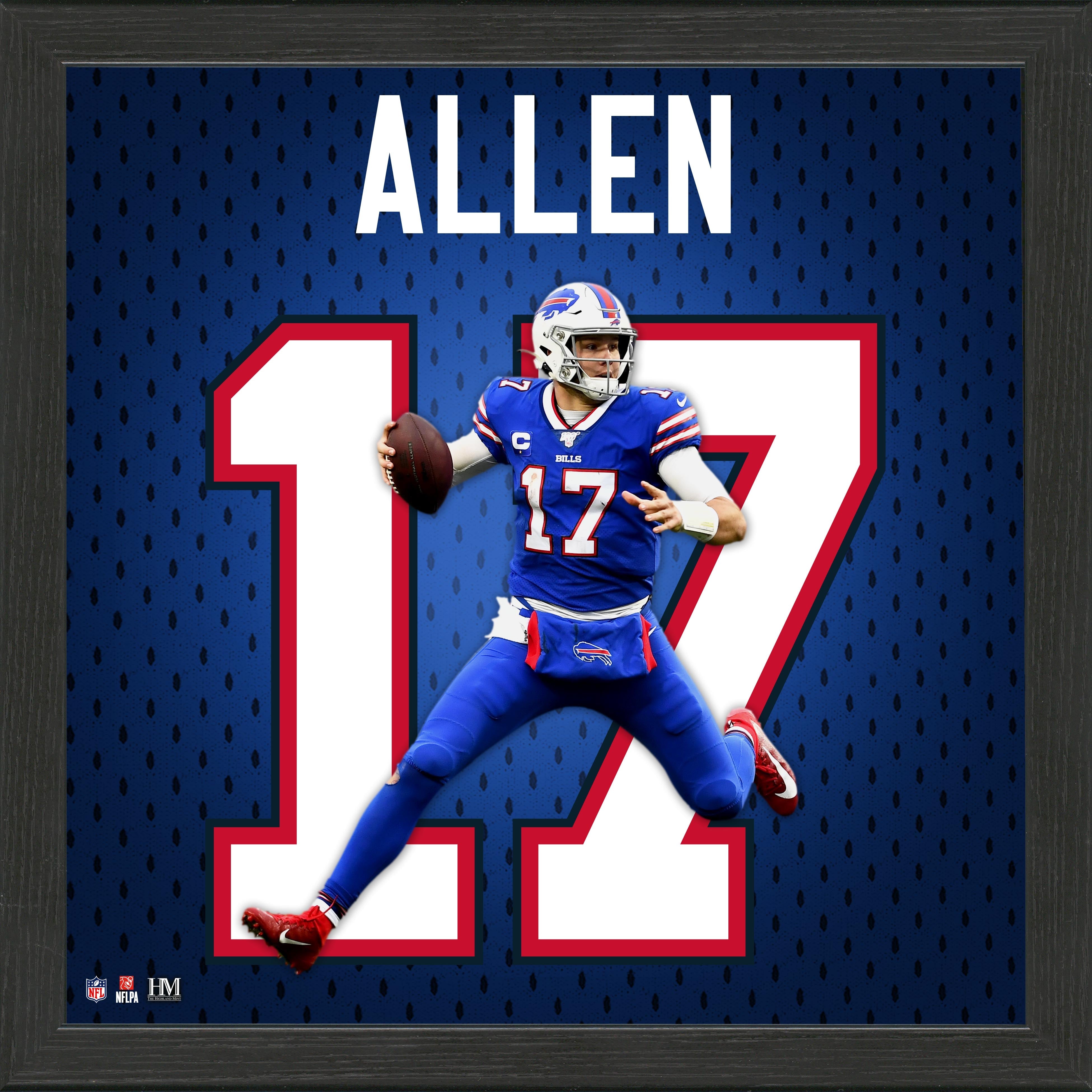 Josh Allen Jersey Number Frame