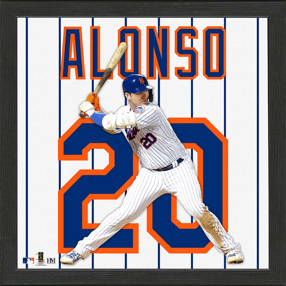 Pete Alonso Impact Jersey Framed Photo