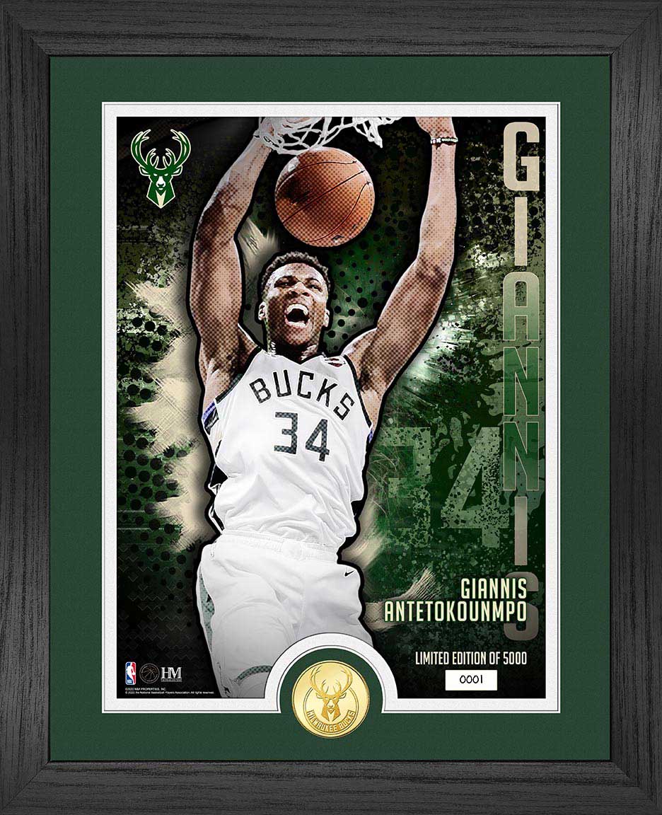 Giannis Antetokounmpo Dominator Bronze Coin Photo Mint