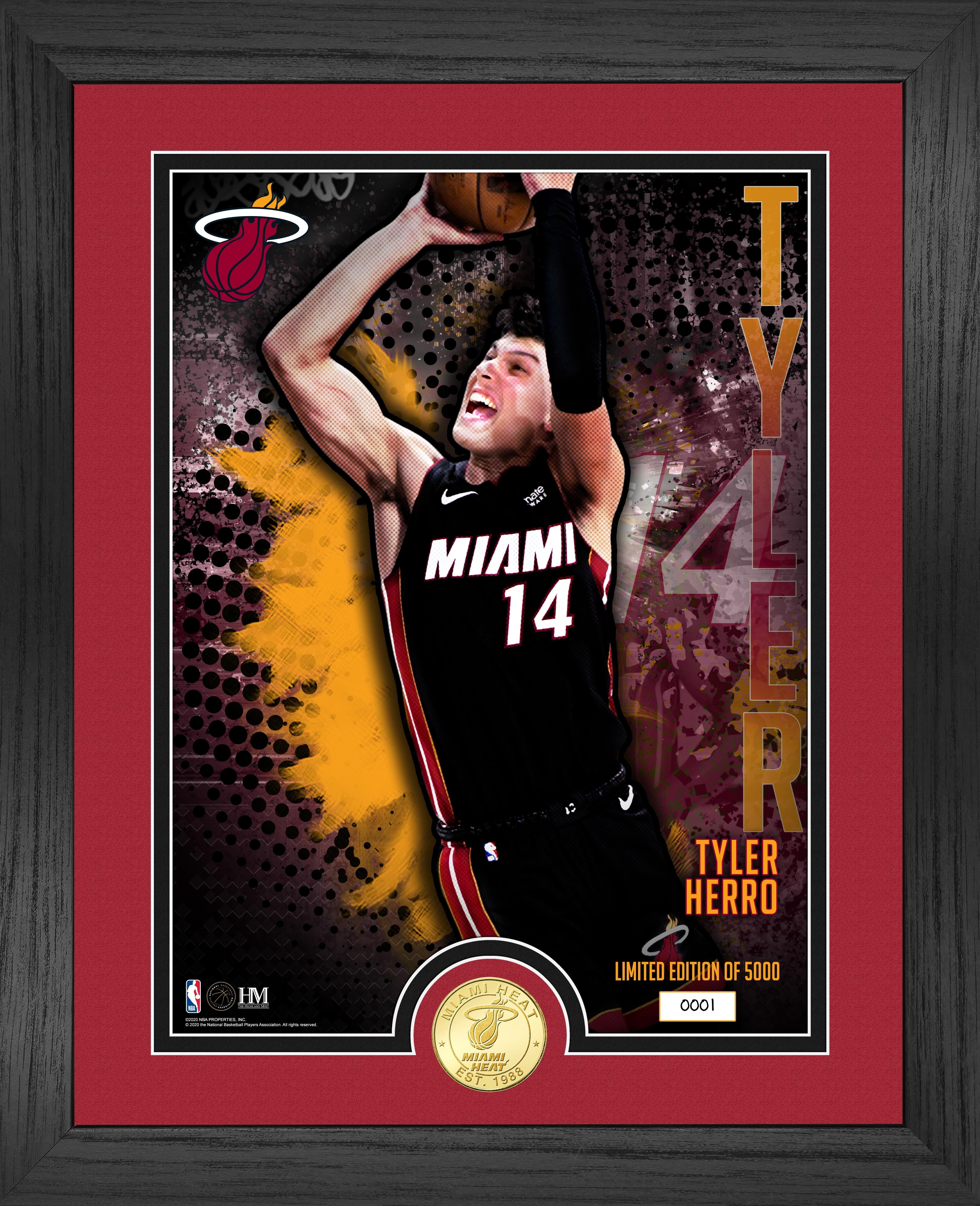 Tyler Herro Dominator Bronze Coin Photo Mint