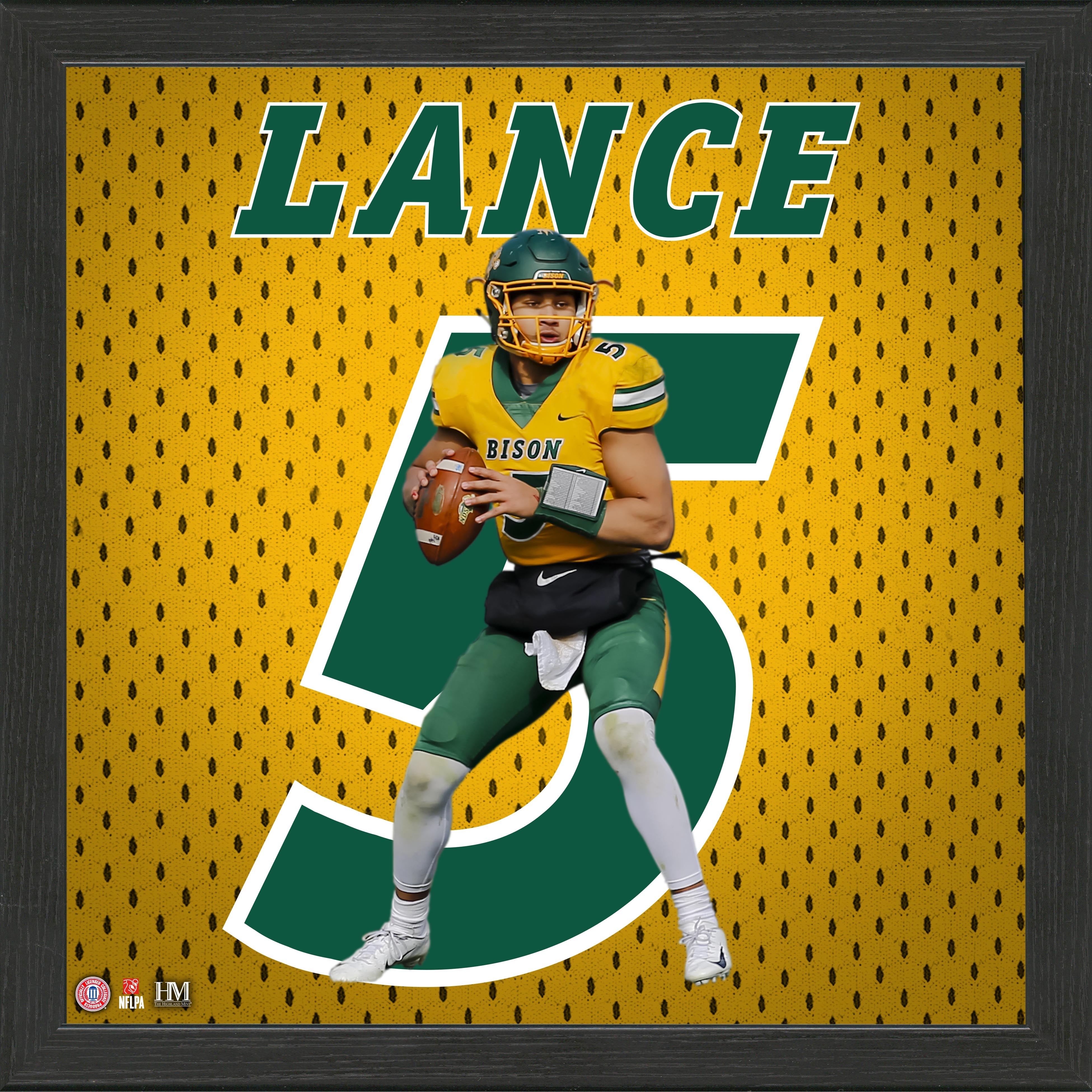 Trey Lance North Dakota State University IMPACT Jersey Frame