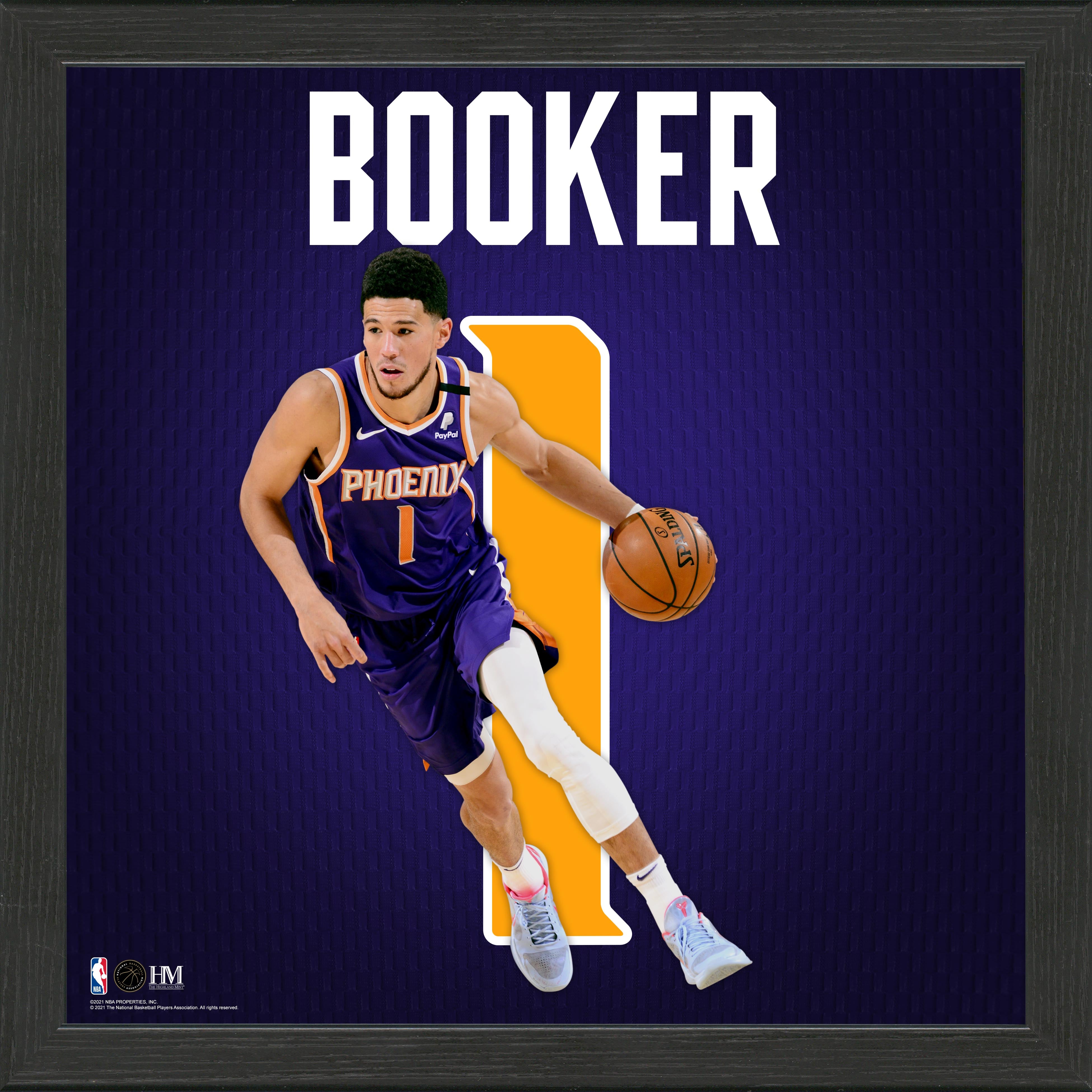 Devin Booker Impact Jersey Framed Photo