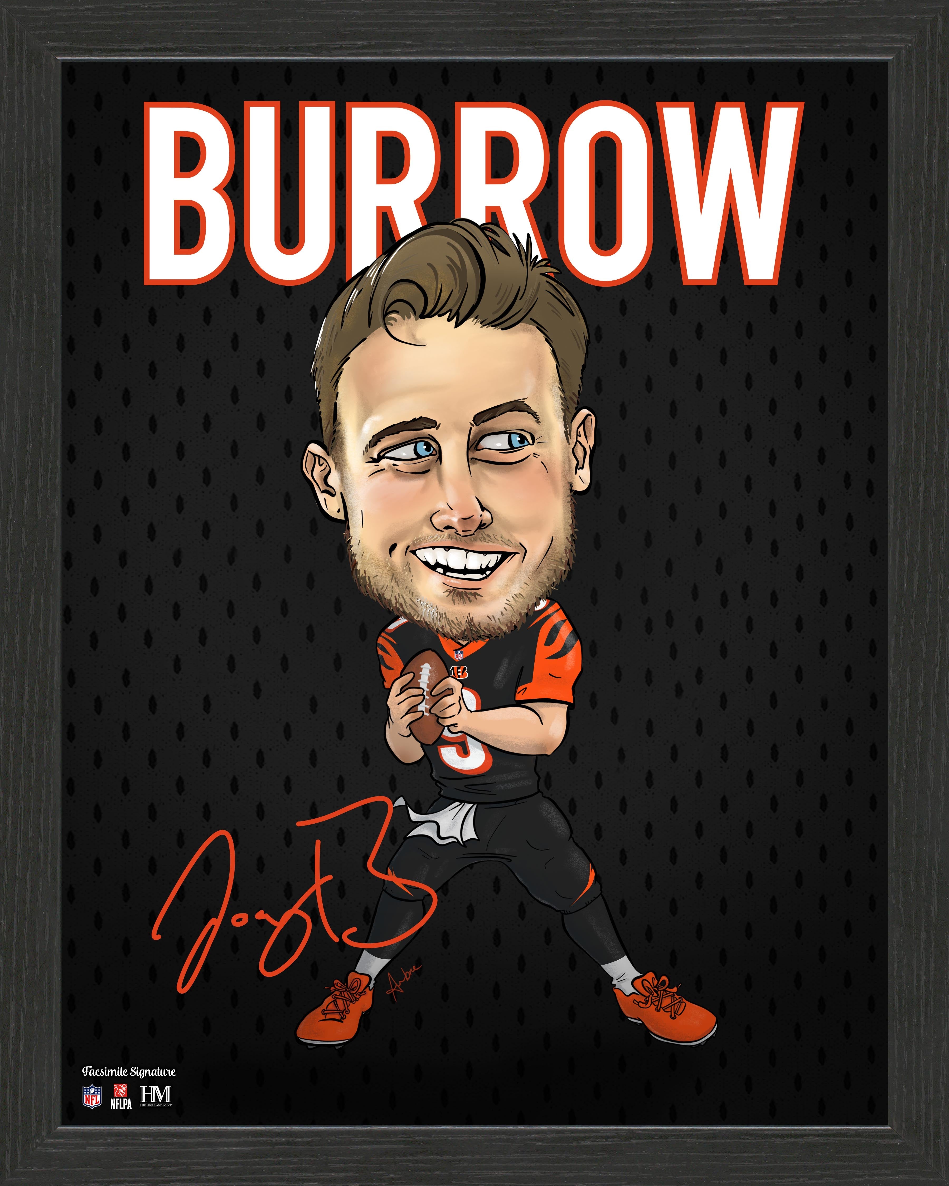 Joe Burrow Framed Pro Dynamo