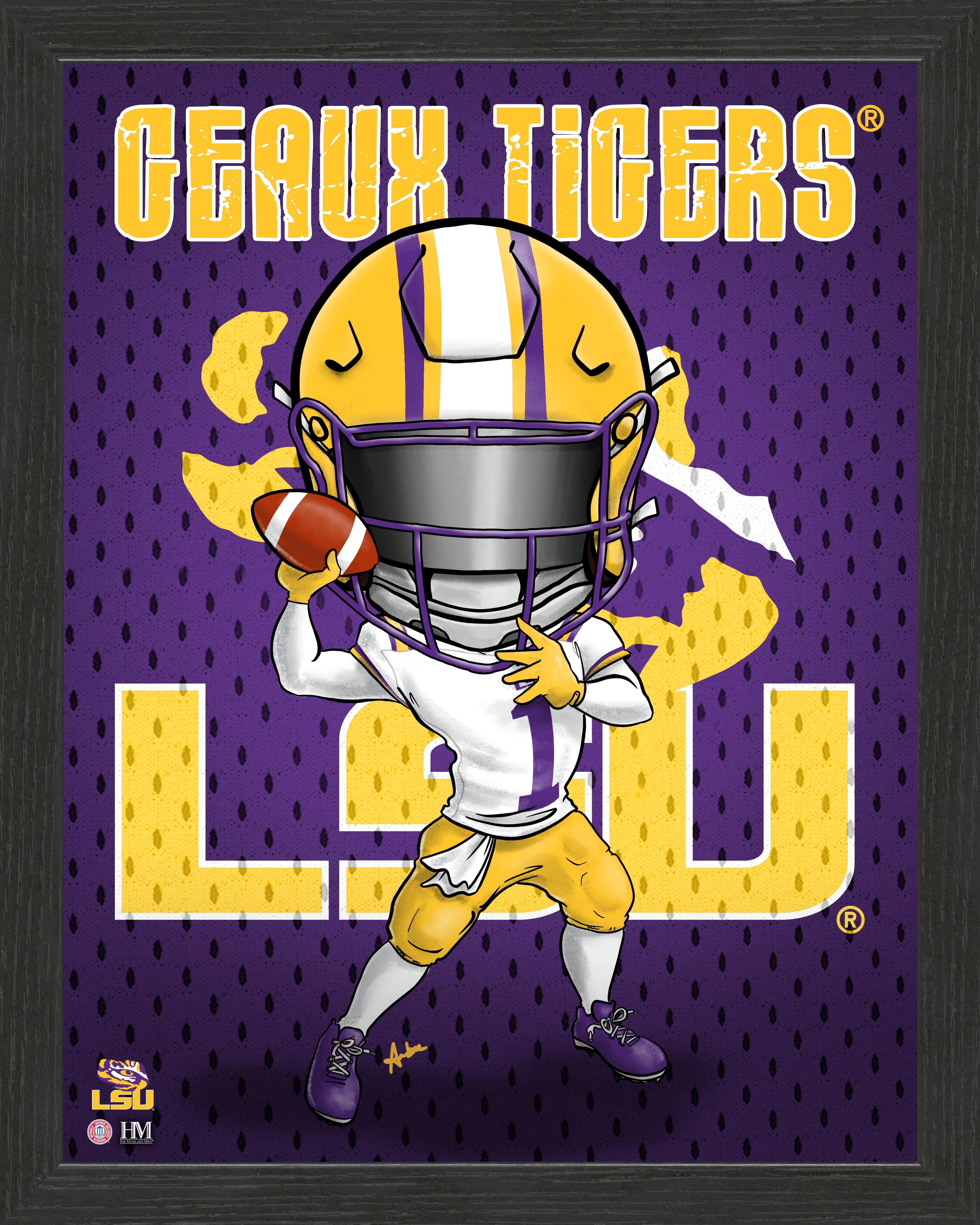 Louisiana State University Tigers Framed Collegiate Dynamo