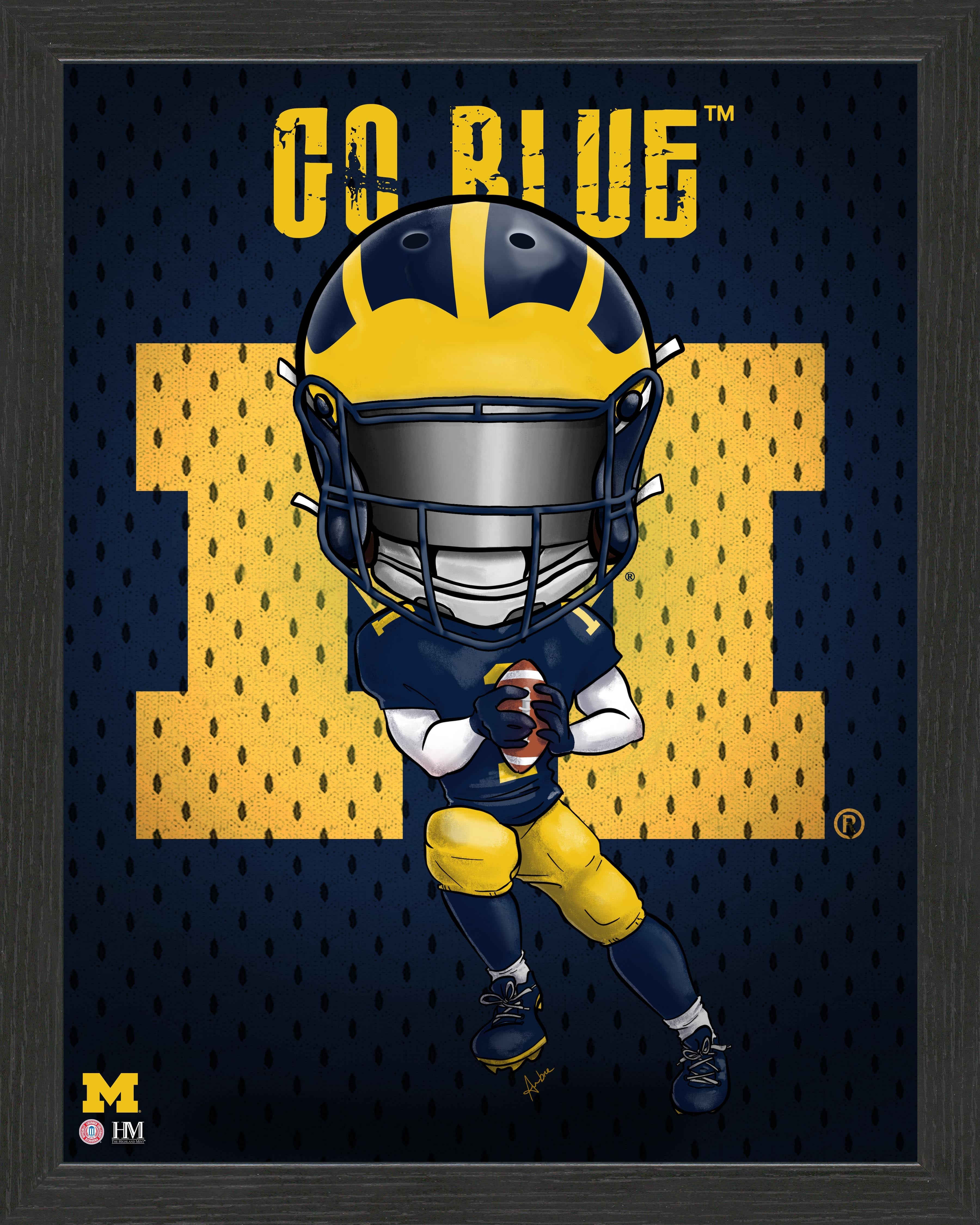 University of Michigan Wolverines Framed Collegiate Dynamo