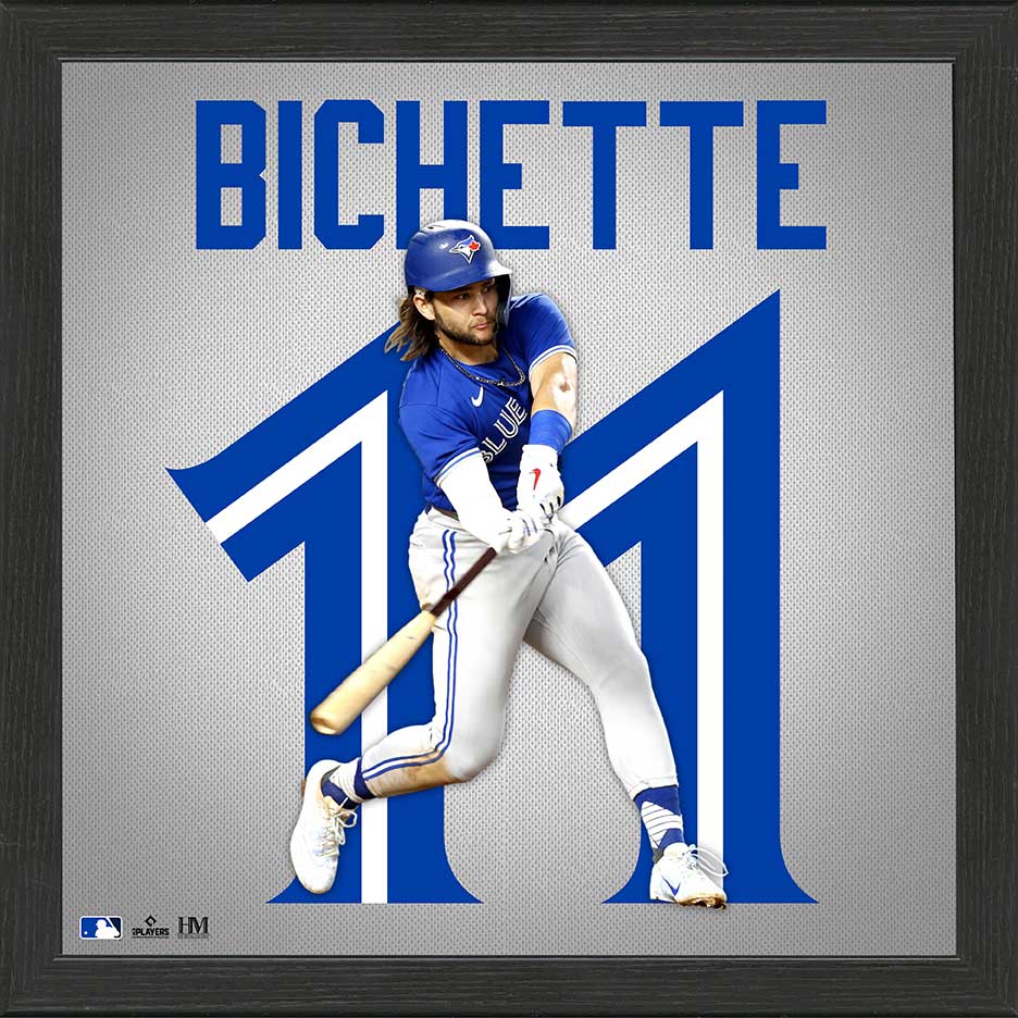 Bo Bichette Blue Jays Impact Jersey Frame