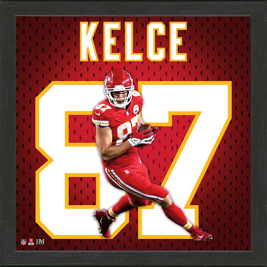 Travis Kelce NFL Impact Jersey Frame
