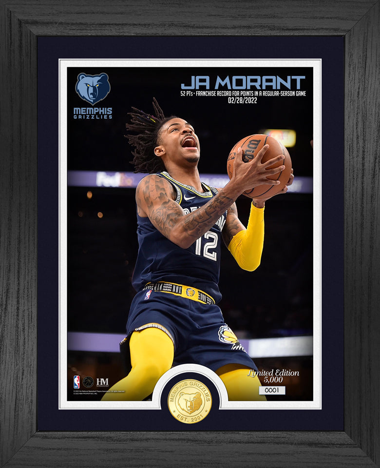 Ja Morant Franchise Scoring Record Bronze Coin Photo Mint