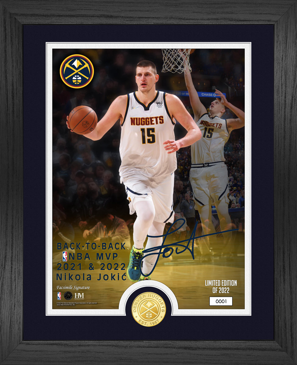 Nikola Jokic Back to Back MVP Bronze Coin Photo Mint