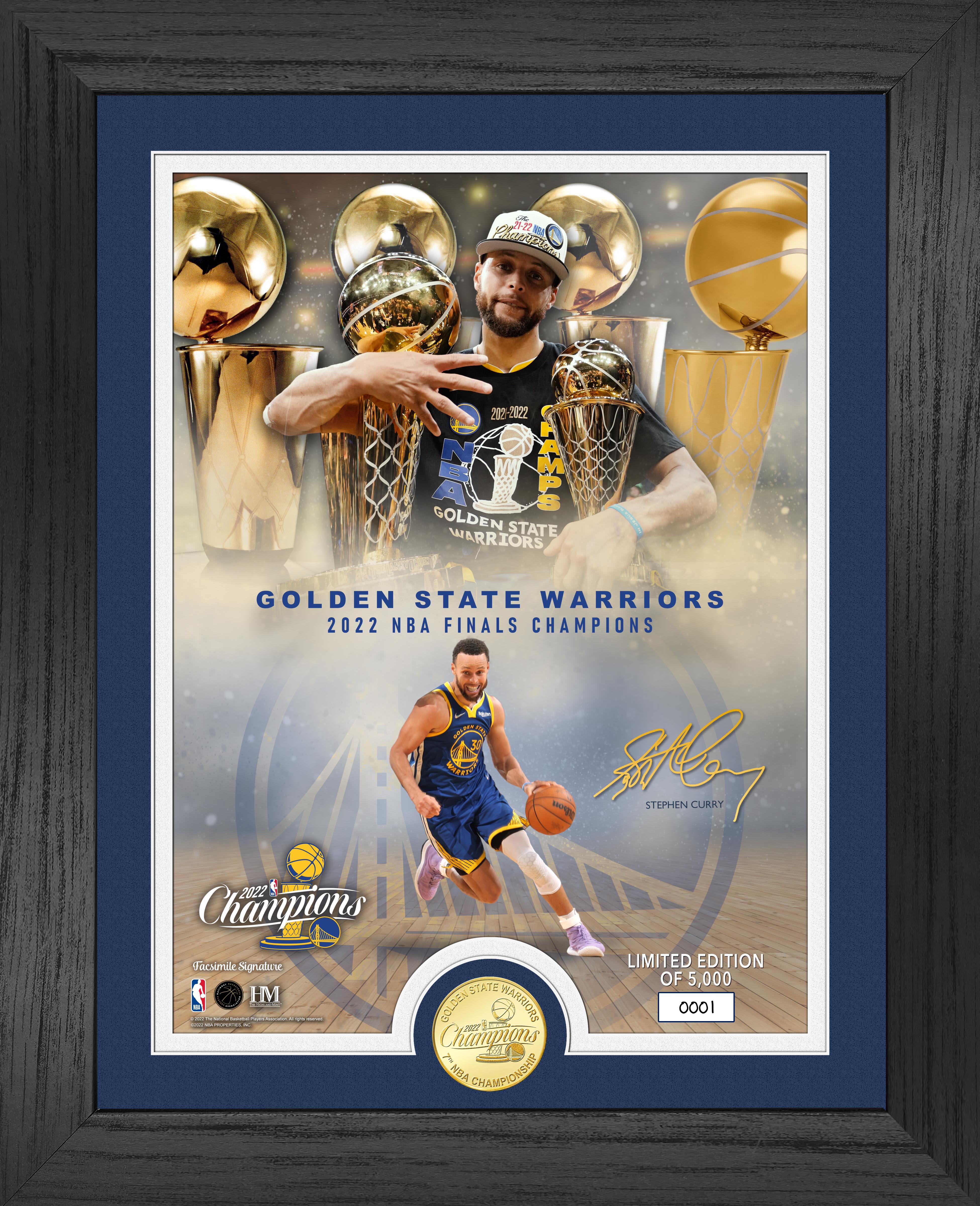 Golden State Warriors 2022 NBA Finals Champions Stephen Curry Bronze Coin Photo Mint
