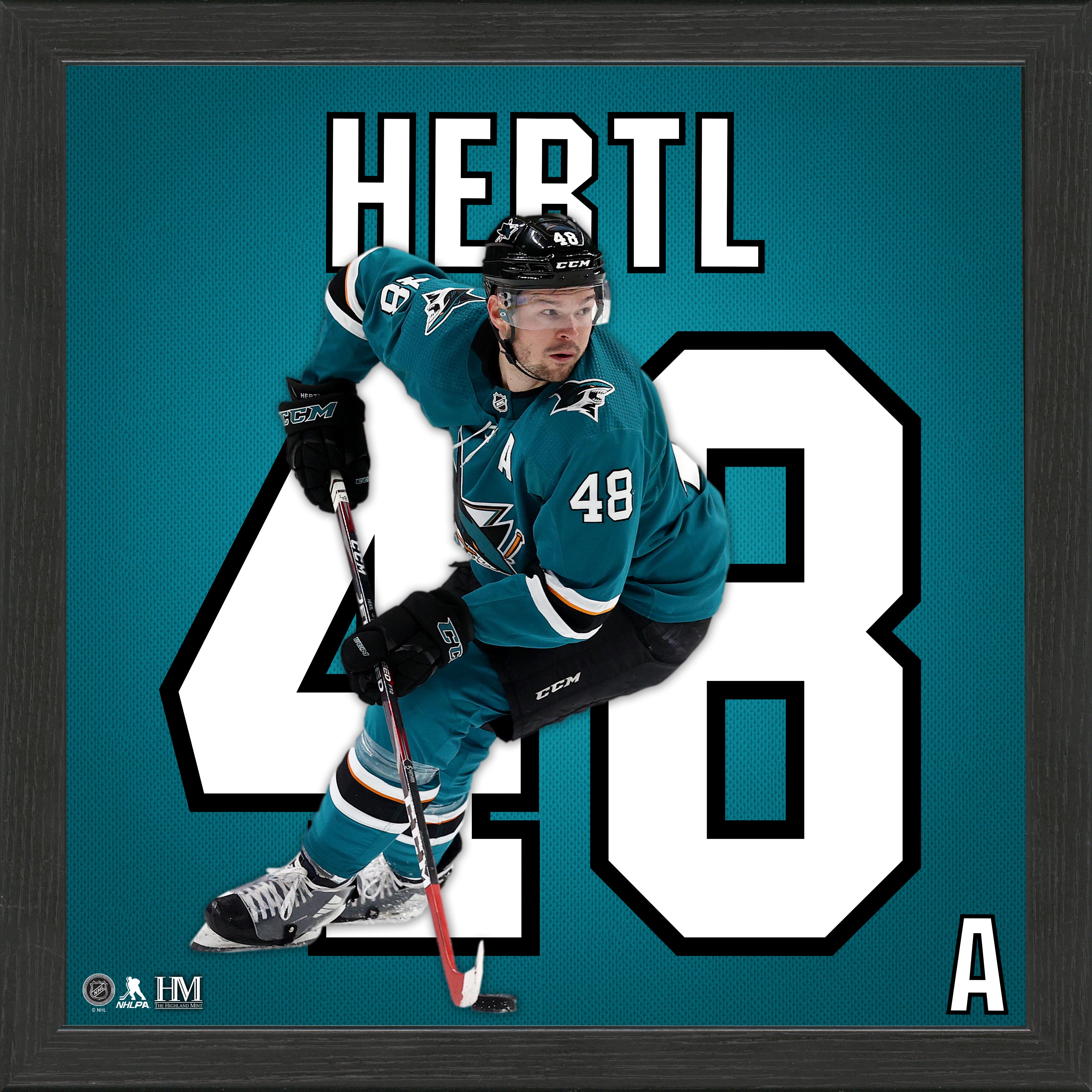 Tomas Hertl San Jose Sharks Impact Jersey Frame